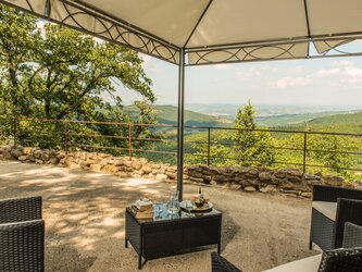 Large panoramic terrace with gazebo - suitable for all guests to gather together