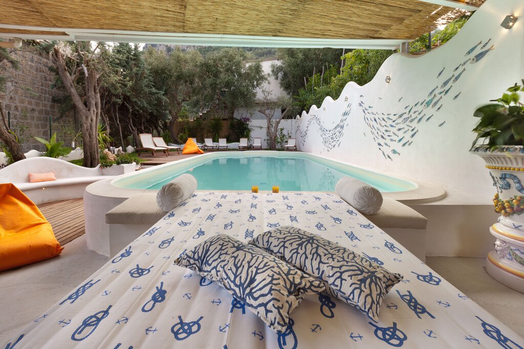 Pool adjacent to outside kitchen - first floor level